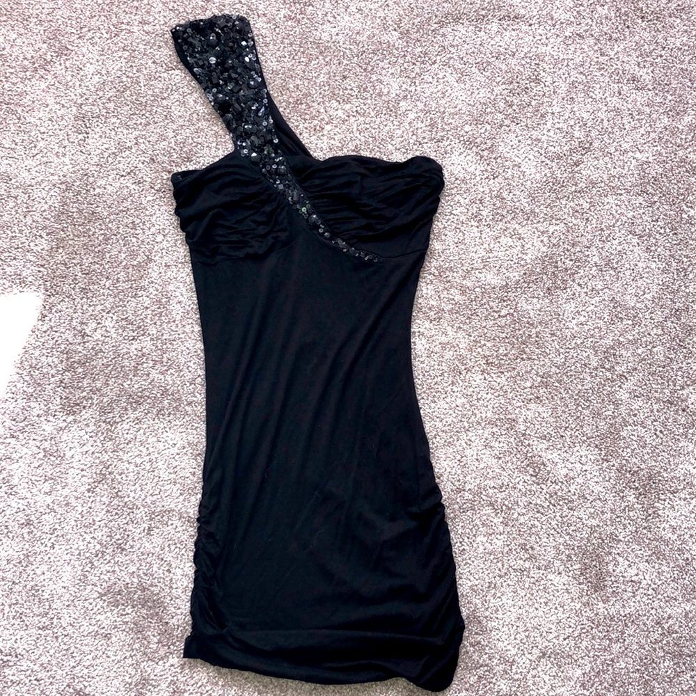 Asymmetrical embellished top